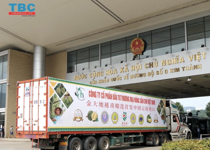 Container lạnh xuất khẩu sầu riêng