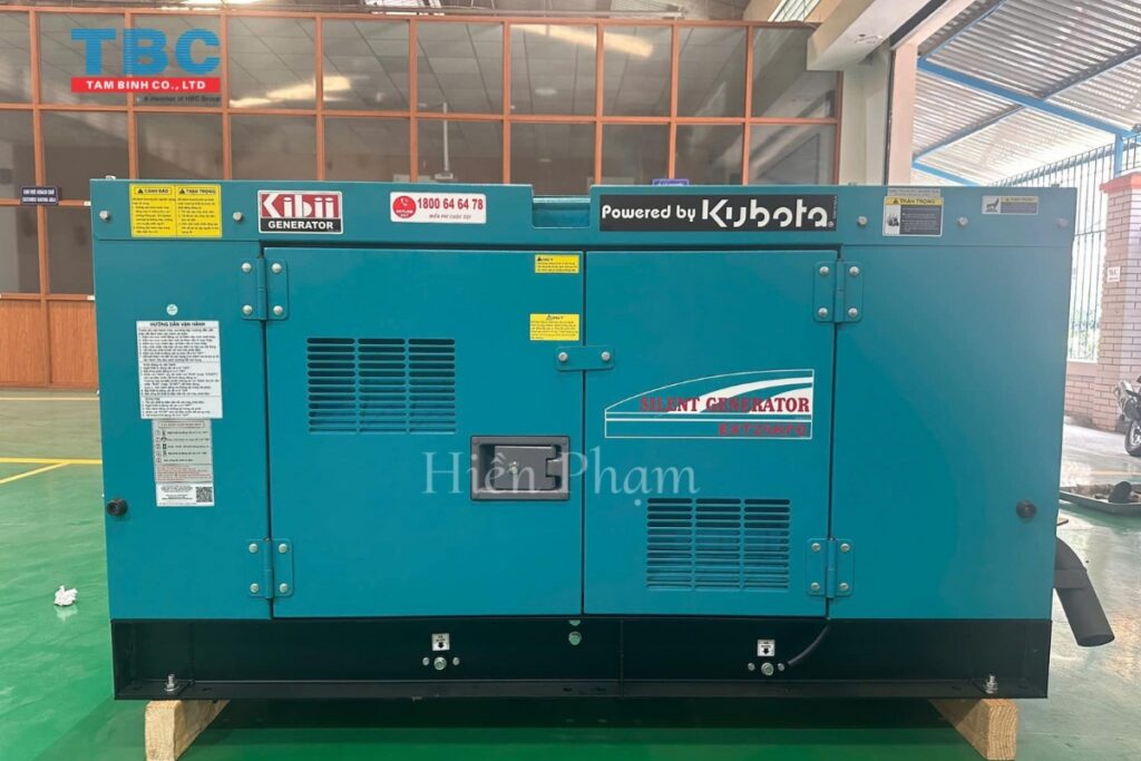 Máy phát điện KIBII EXT25KFD là giải pháp được hàng trăm doanh nghiệp lớn nhỏ tin tưởng lựa chọn