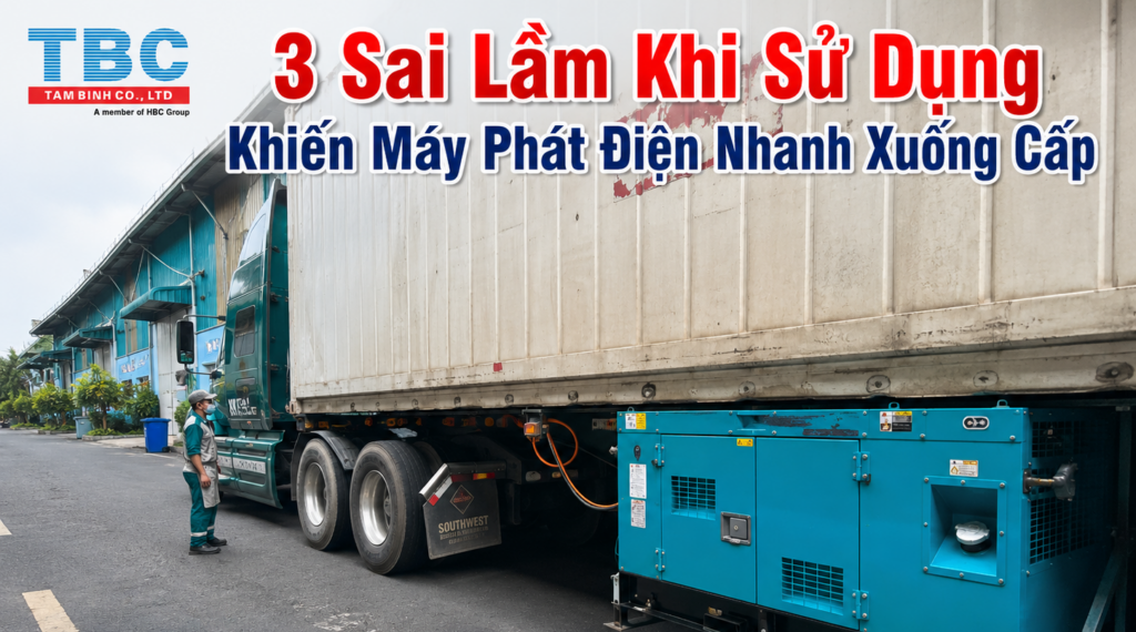 3 Sai Lầm Khi Sử Dụng Khiến Máy Phát Điện Nhanh Xuống Cấp 