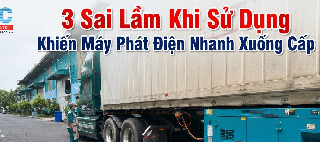 3 Sai Lầm Khi Sử Dụng Khiến Máy Phát Điện Nhanh Xuống Cấp