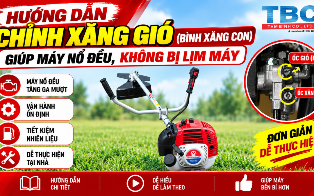 MÁY CẮT CỎ | HƯỚNG DẪN CHỈNH BÌNH XĂNG CON ĐƠN GIẢN, DỄ THỰC HIỆN